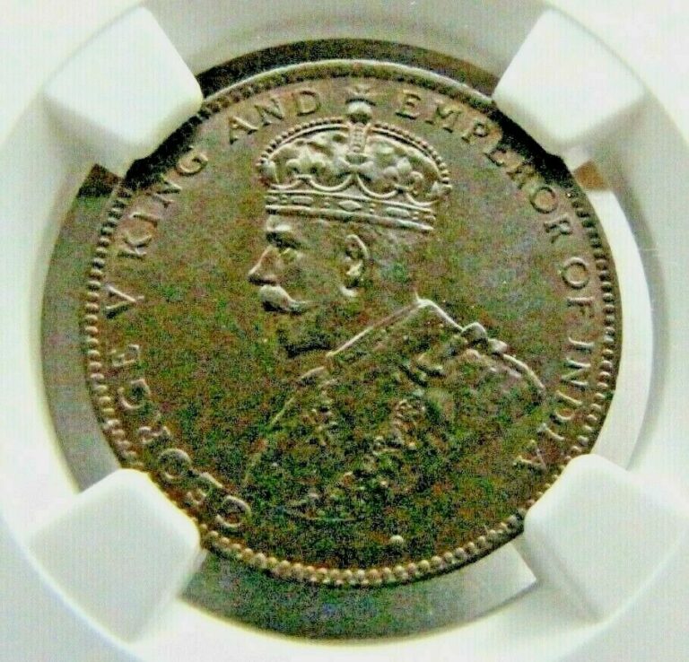 Read more about the article Mauritius KM13 2 Cents 1923 NGC MS 66 BN