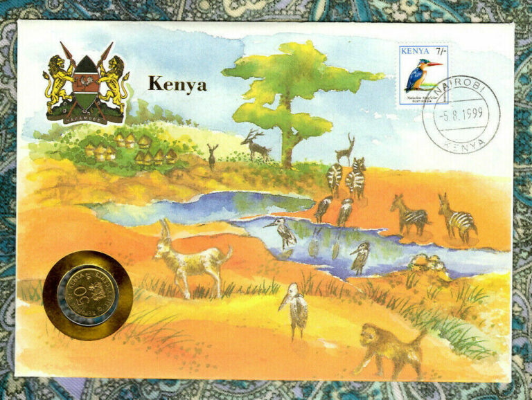 Read more about the article E Coins of All Nations Kenya 50 Cents 1997 KM-28 UNC