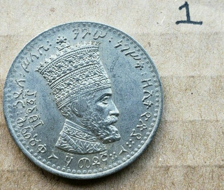 Read more about the article 1923 (1931) Ethiopia 50 Matonas KM31 King Emperor Haile Selassie – Lion of Judah