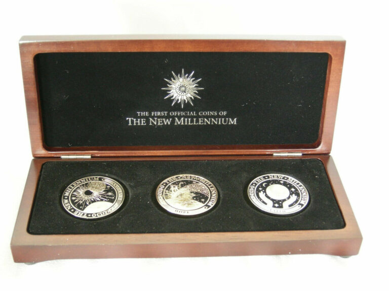 Read more about the article World’s 1st  Millenium Proof Coins Kirbati Box Set of 3 Values ($5  $10 and $20)