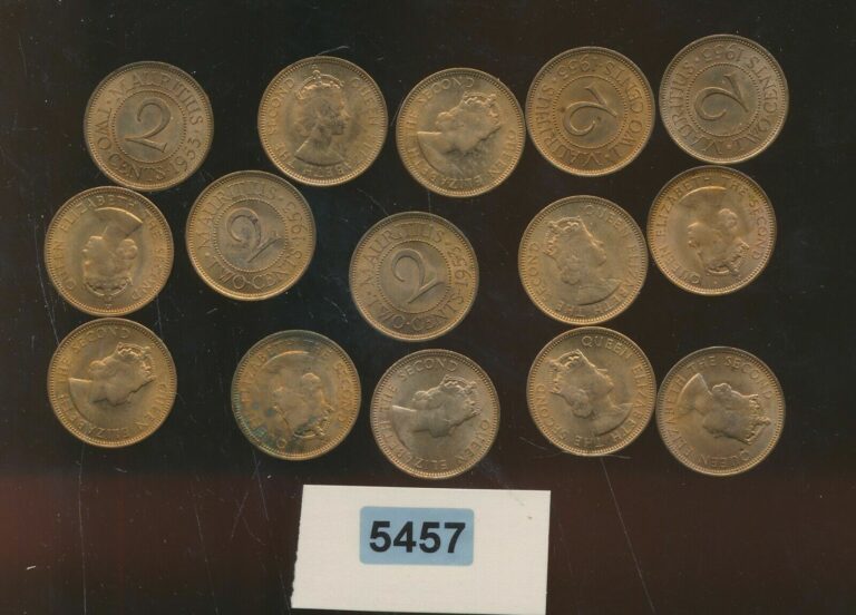 Read more about the article MAURITIUS – 2 CENTS 1953 – ORIGINAL UNCIRCULATED – 15 COINS – #5457