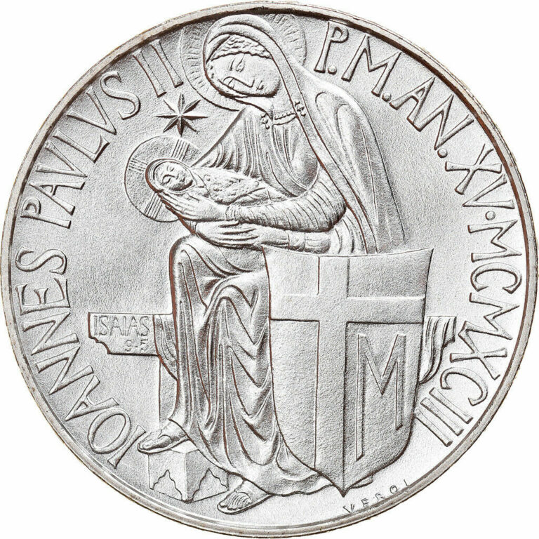 Read more about the article [#908263] Coin  VATICAN CITY  John Paul II  500 Lire  1993  Roma  MS  Sil