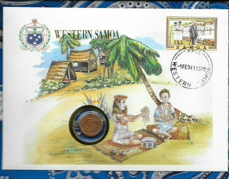 Read more about the article E Coins of All Nations Western Samoa 1974 1 Sene AUNC