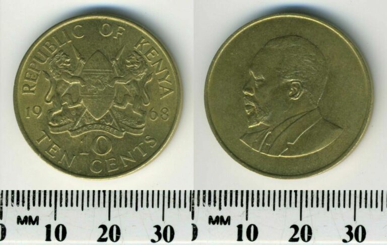 Read more about the article Kenya 1968 – 10 Cents Nickel-Brass Coin – President Mzee Jomo Kenyatta
