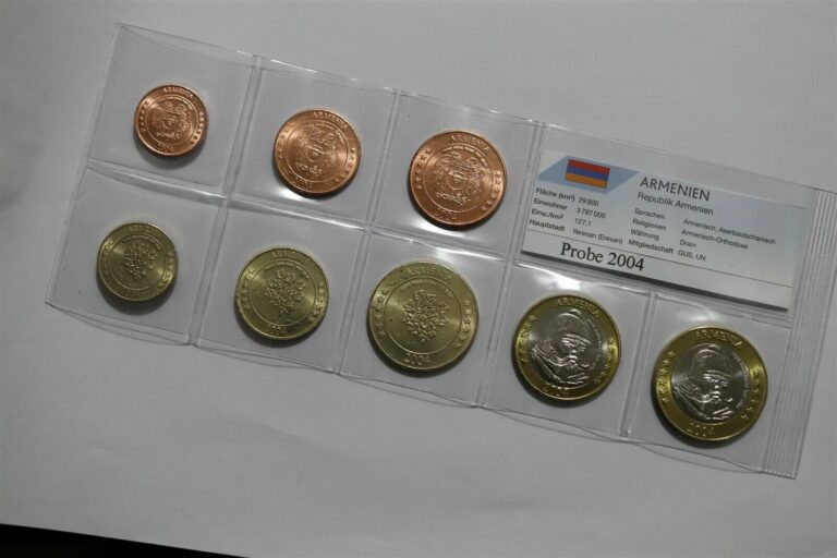 Read more about the article ARMENIA 2004 FANTASY EURO PATTERN COIN SET B36 #101