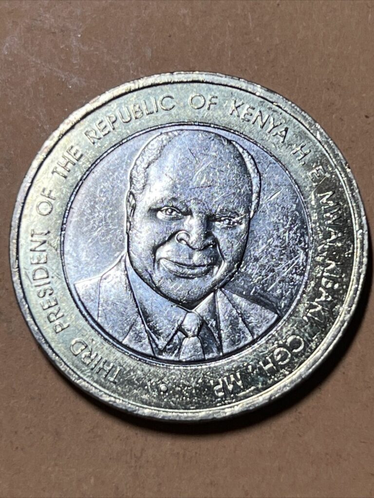 Read more about the article Kenya 40 Shillings Current Circulated Bimetallic Coin Dated 2013