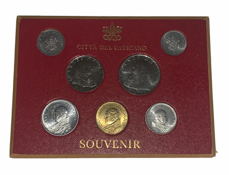 Read more about the article 1960 VATICAN CITY 7-COIN MINT SET-BEAUTIFUL original UNCIRCULATED COINS-RARE
