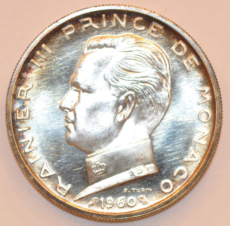 Read more about the article 1960 Monaco 5 Francs Essai Silver