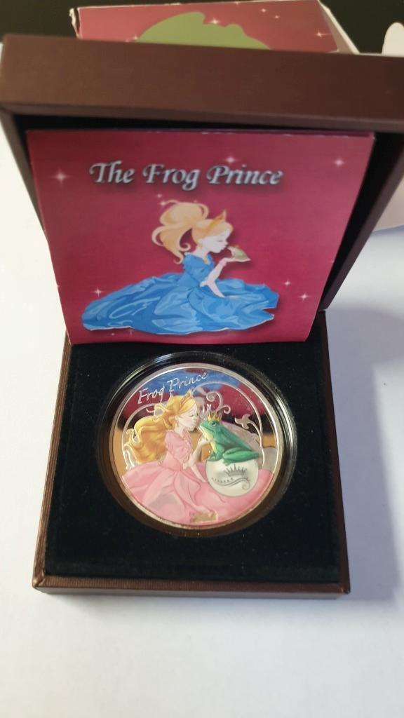 Read more about the article 2014 Benin 1000 Francs The Frog Prince Fairy Tales 1oz Silver Proof Coin /w OGP