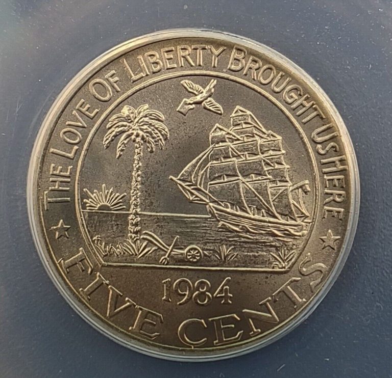 Read more about the article 1984 Liberia 5 Cents ANACS MS68 Liberty Elephant  Rare: Only MS68 Online!