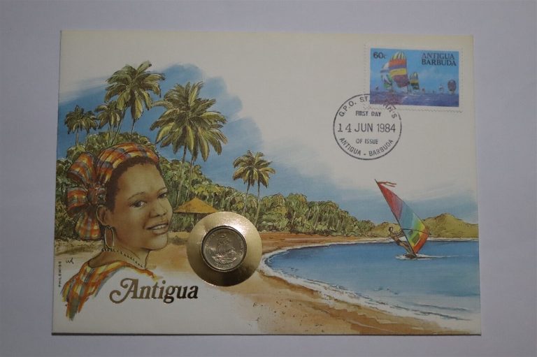 Read more about the article 🧭 ANTIGUA and BARBUDA 10 CENTS 1981 COIN COVER B53 #10