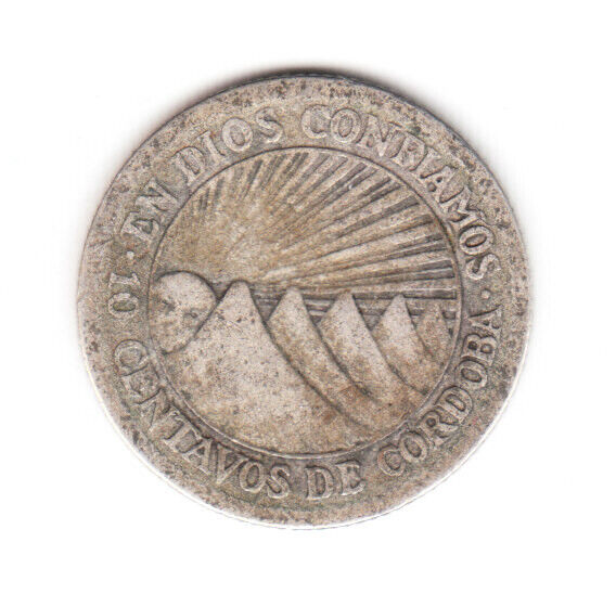 Read more about the article 1927 Nicaragua 10 centavos .800 SILVER.