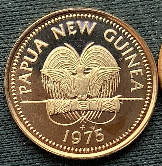 Read more about the article 1975 Papua New Guinea 1 Toea Coin PROOF ( Mintage 67K )   Rare   #M345