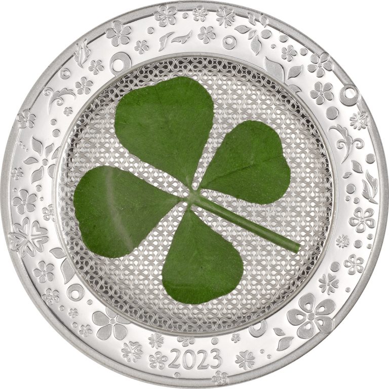 Read more about the article 2023 Palau Ounce of Luck Four Leaf Clover 1 oz .999 Silver Proof Coin