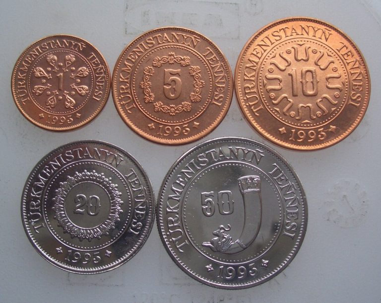 Read more about the article Turkmenistan set of 5 coins 1993