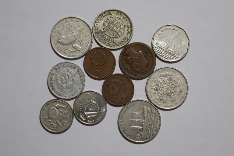 Read more about the article 🧭 🇨🇻 CAPE VERDE COLONIAL + POST INDEPENDENCE COINS B53 #661 WO37
