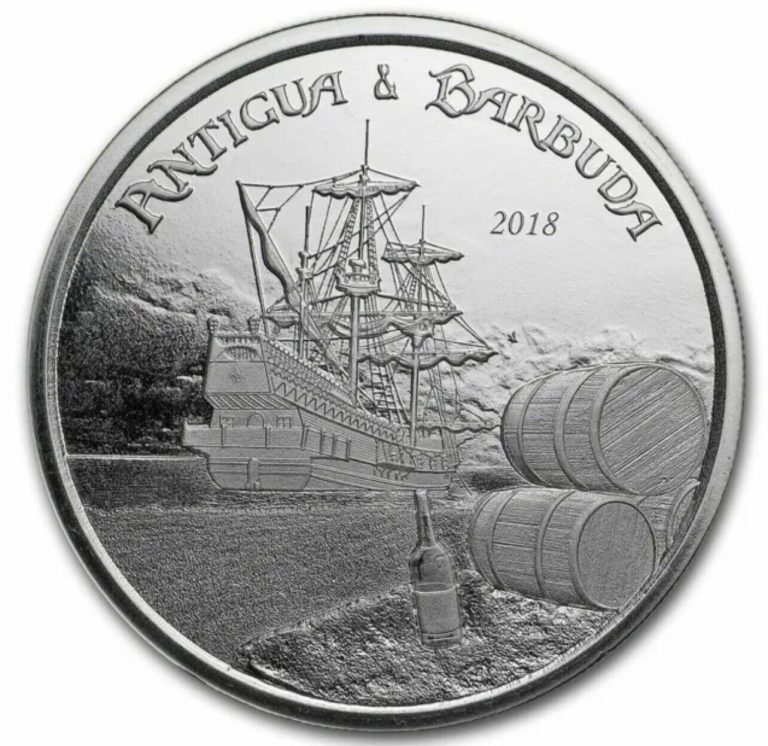 Read more about the article 2018 Antigua and Barbuda 1 oz Silver Rum Runner Coin BU – In a Capsule