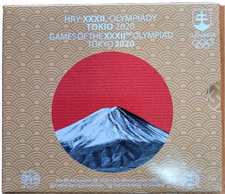 Read more about the article 2020 SLOVAKIA Set of coins  Games of the XXXII Olympiad Tokyo 2020 UNC