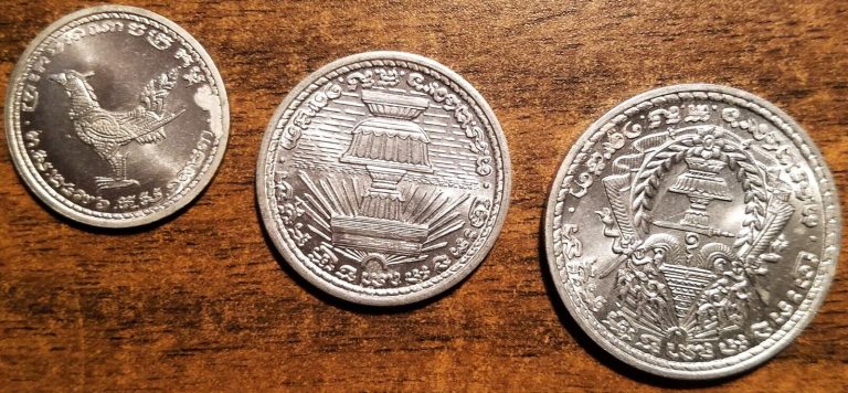 Read more about the article CAMBODIA LOT OF 3 (THREE) COINS: 10-20-50 SEN 1959 (ALL UNC-BU!) LOT# 1