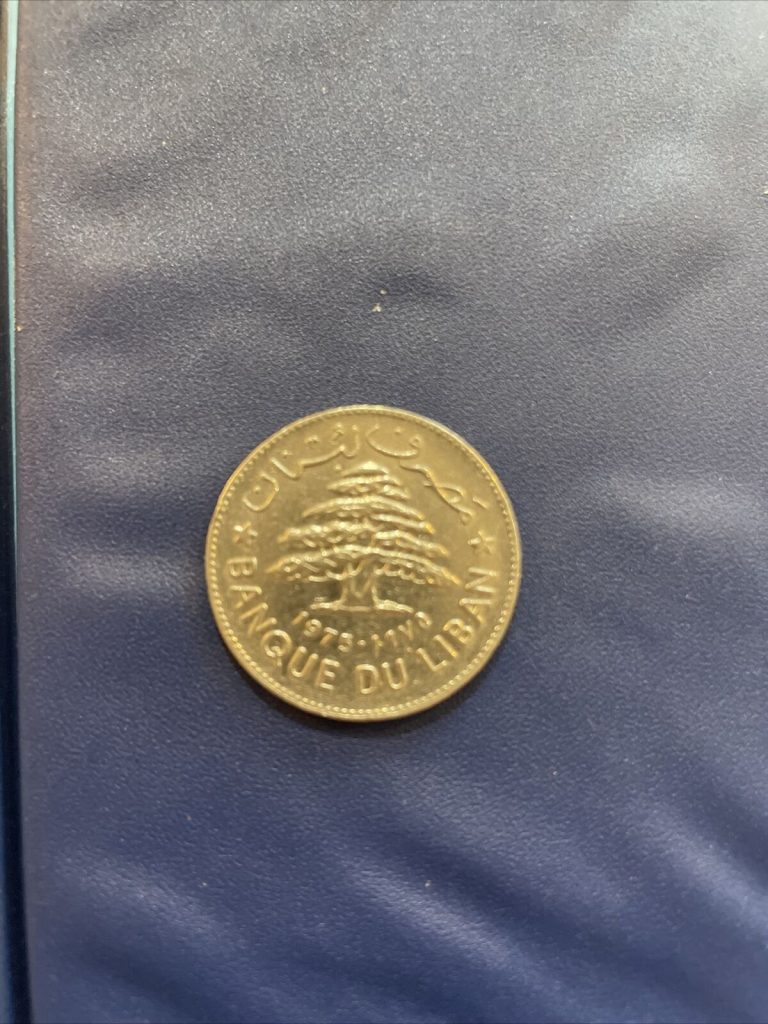 Read more about the article 1973 LEBANON LIBAN 1 LIVRE UNC COIN  YEAR KM#30