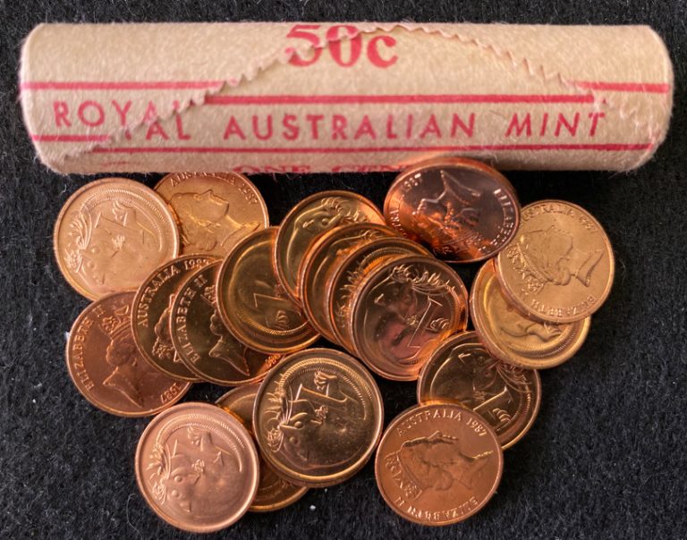 Read more about the article Australia 1 Cent KM78 50 Coins Roll UNC World Coins