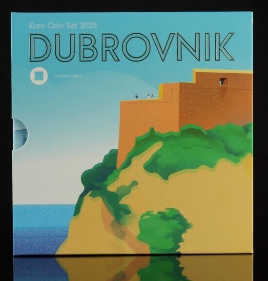 Read more about the article Dubrovnik Croatia SET OF CIRCULATION COINS EURO 2023. Uncirculated coin set TOP