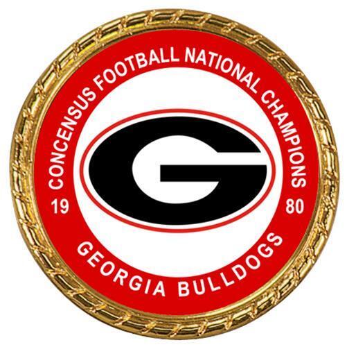 Read more about the article Tribute Coin Georgia Bulldogs 1980 1981 Concensus Football National Champions