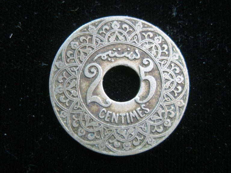 Read more about the article MOROCCO 25 CENTIMES 1924 EMPIRE CHERIFIEN FRANCE MAROC NICE 0254# MONEY COIN