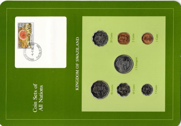 Read more about the article Coin Sets of All Nations Swaziland 1975-1982 20  5 cents  1 Lilangeni 1979