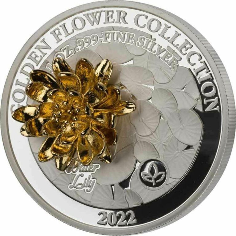 Read more about the article 2022 Samoa Golden Flower Collection – Waterlily 1oz Silver Gilded Proof Coin