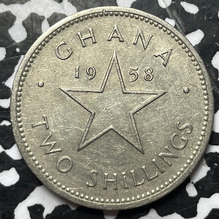 Read more about the article 1958 Ghana 2 Shillings (34 Available) (1 Coin Only)