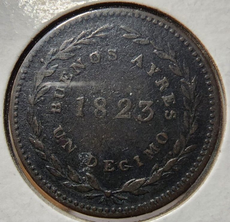 Read more about the article 1823 – Buenos Aires (Argentina)  – 1 Decimo Real – KM #1 – F – M23