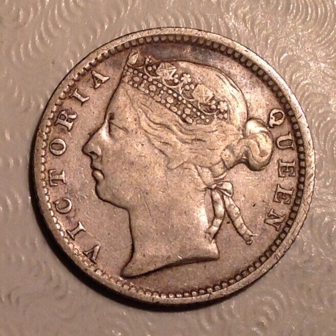Read more about the article ~ 1891 Straits Settlements Victoria Ten 10 Cents