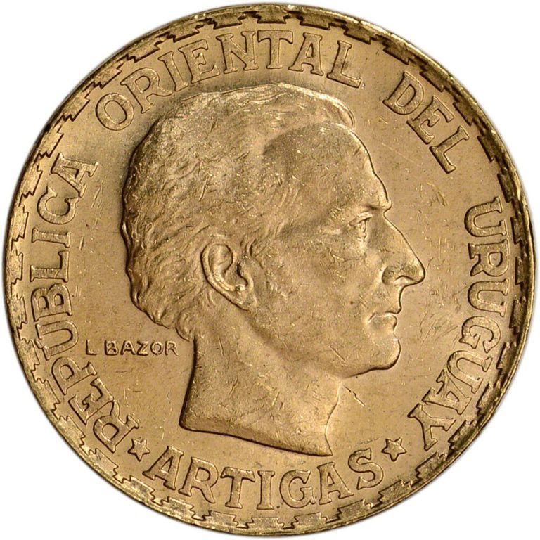 Read more about the article 1930 Uruguay Gold 5 Pesos (.2501 oz) – BU