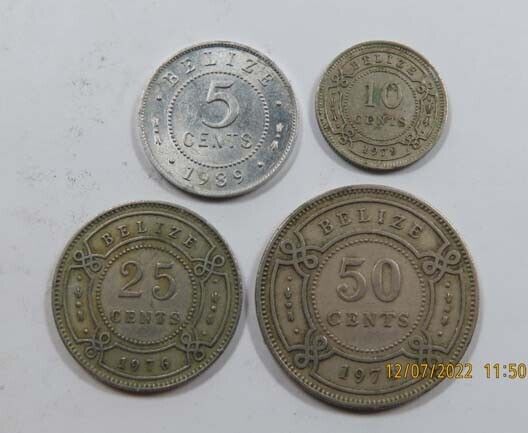 Read more about the article Belize 11 Coins: 5  10  25  50 Cents coins See Pictures