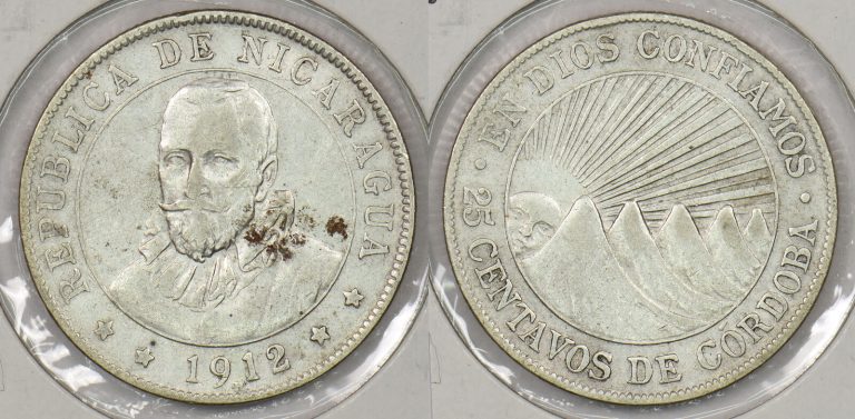 Read more about the article Nicaragua 1912 25 Centavos P290404 combine shipping