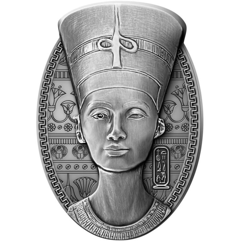 Read more about the article 2023 Djibouti Nefertiti Bust 3oz Silver 3D Shaped Antique Coin Mintage of 1999