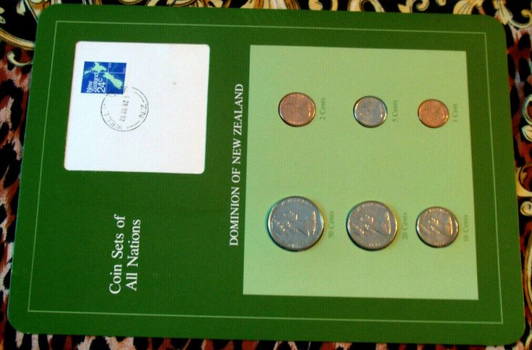 Read more about the article Coin Sets of All Nations New Zealand UNC w/Card All 1982 but 1 cent 1983