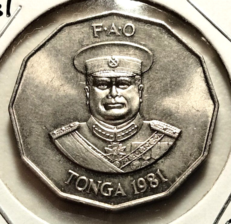Read more about the article 1981  Tonga  50 Seniti Coin – KM#71 – (INV#6188)  Combined Shipping