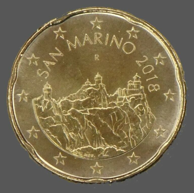 Read more about the article San Marino 20 euro cents 2018 UNC