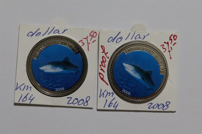 Read more about the article PALAU ENDANGEED WILDLIFE – 2 COLOURED COINS B49 #N649