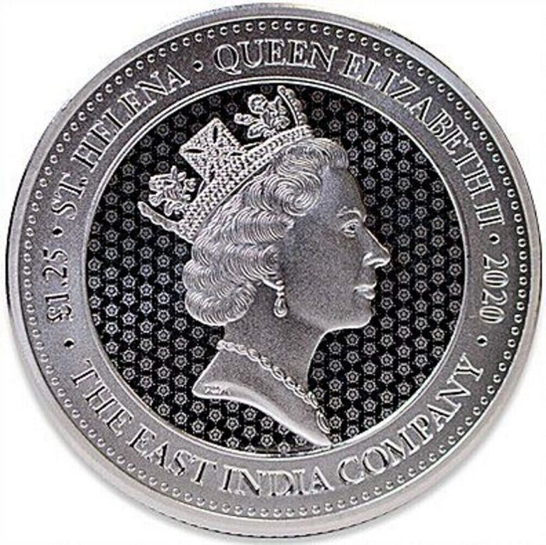 Read more about the article 2020 St. Helena 1.25 oz. Silver Crown East India Company Guinea .999 Fine