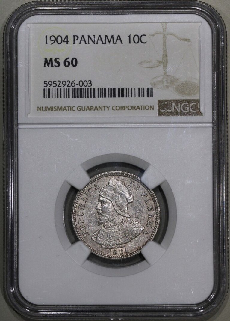 Read more about the article 1904 Panama 10 Centesimos Silver Coin NGC MS 60 UNCIRCULATED