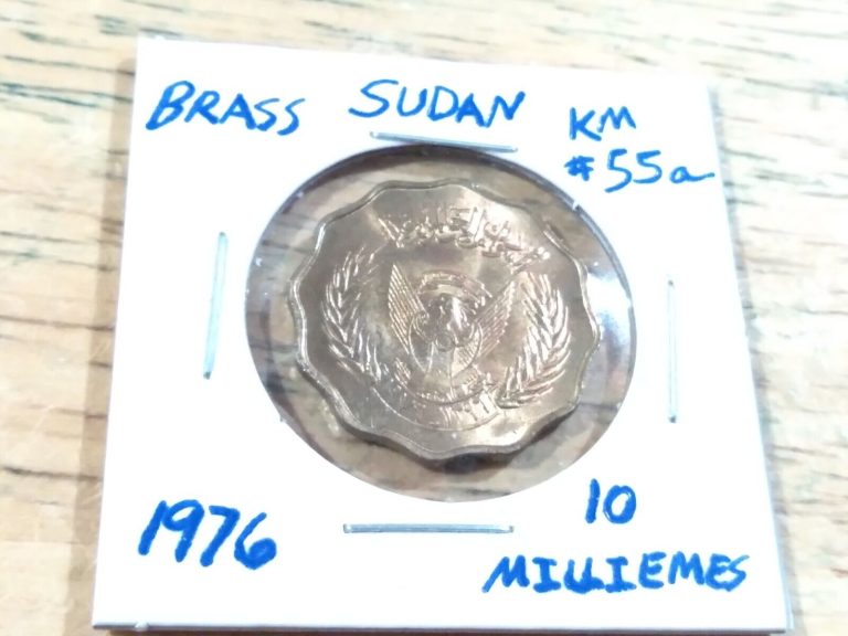 Read more about the article World Coin  Sudan  10 Milliemes  1976  Carded  AU Condition