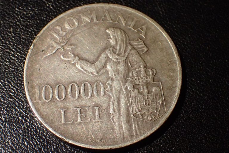 Read more about the article ROMANIA  Mihai I  Silver 1946  100 000 Lei KM#71