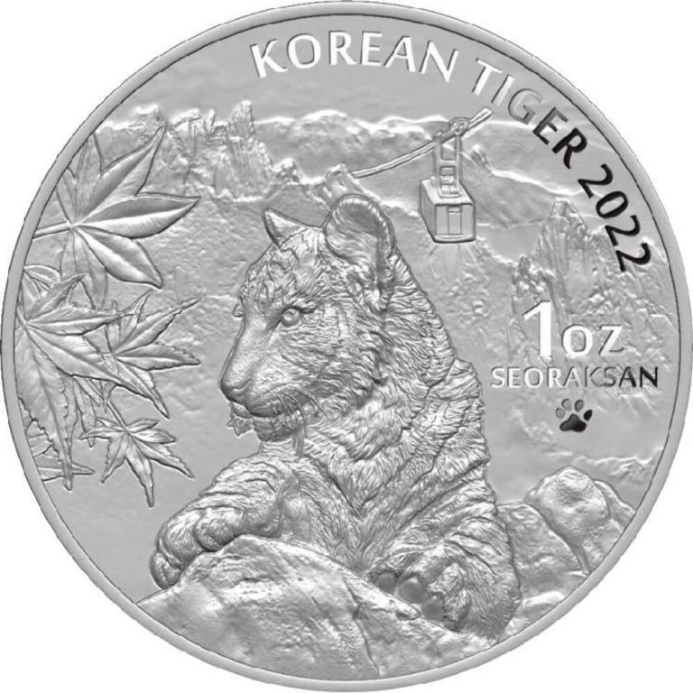 Read more about the article 2022 South Korea Tiger 1oz Silver BU Coin