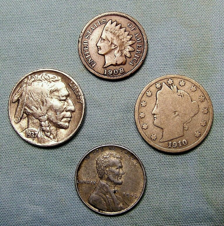 Read more about the article Mix Lot of 4 Old US Coins NO LONGER FOUND IN POCKET CHANGE