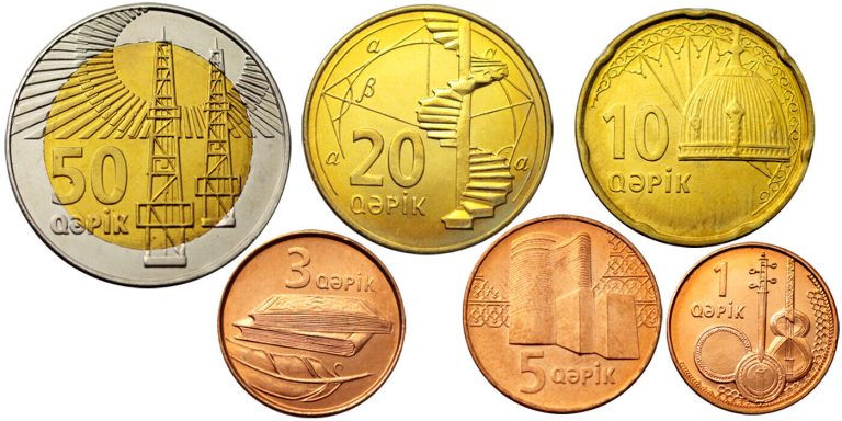 Read more about the article AZERBAIJAN SET OF 6 COINS 1 – 50 qəpik QAPIK BIMETAL BI-METALLIC 2006 UNC