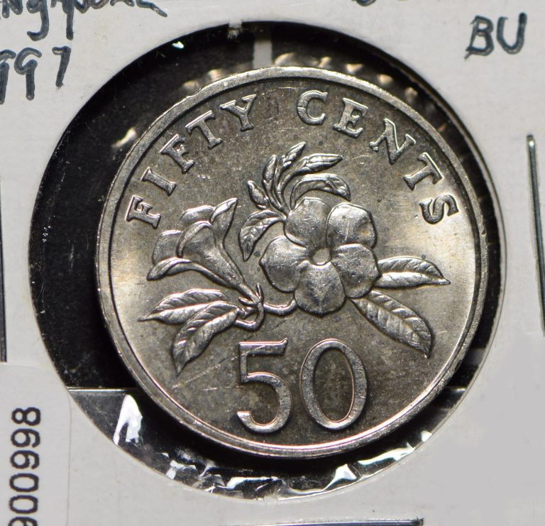 Read more about the article Singapore 1997 50 Cents Lion animal  900998 combine shipping