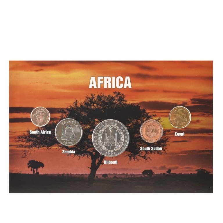 Read more about the article 5 Coins from Africa | South Africa | Zambia | Djibouti | South Sudan | Egypt